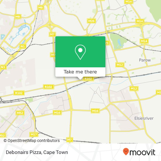 Debonairs Pizza, Voortrekker Rd Goodwood Cape Town 7460 map