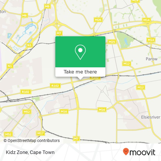 Kidz Zone, Voortrekker Rd Townsend Estate Goodwood 7500 map