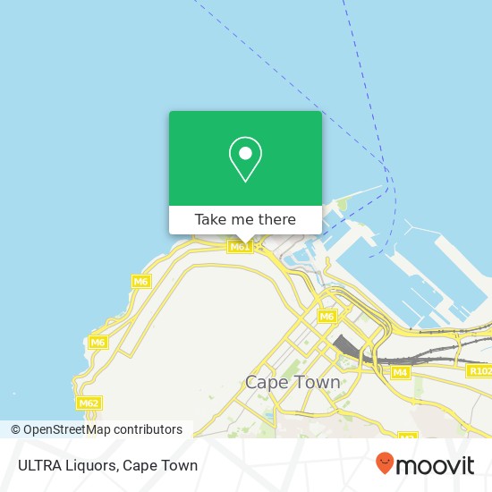 ULTRA Liquors, Green Point Cape Town 8005 map