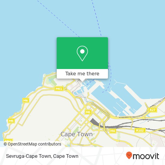 Sevruga-Cape Town, East Pier St V&A Waterfront Cape Town 8001 map