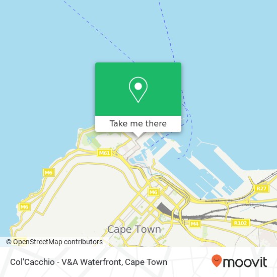 Col'Cacchio - V&A Waterfront, Breakwater Blvd V&A Waterfront Cape Town 8001 map