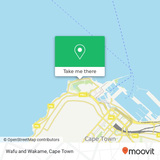 Wafu and Wakame, Surrey Pl Mouille Point Cape Town 8005 map