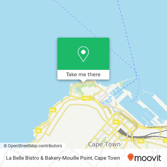 La Belle Bistro & Bakery-Mouille Point, Surrey Pl Mouille Point Cape Town 8005 map