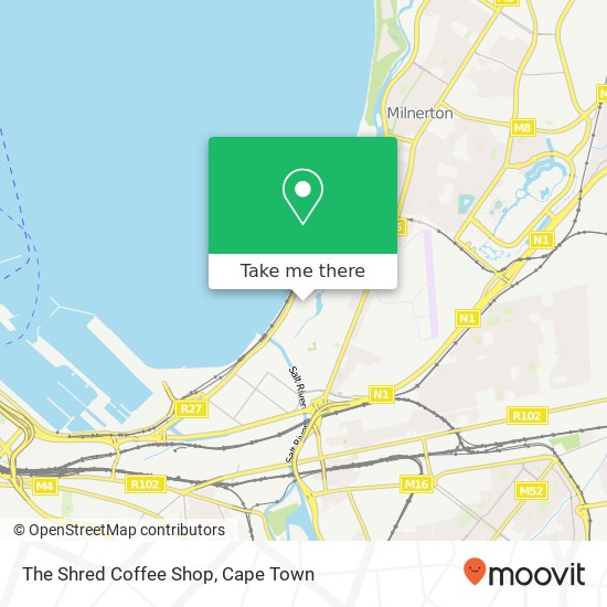 The Shred Coffee Shop, 68, Auckland St Paarden Eiland Milnerton 7405 map