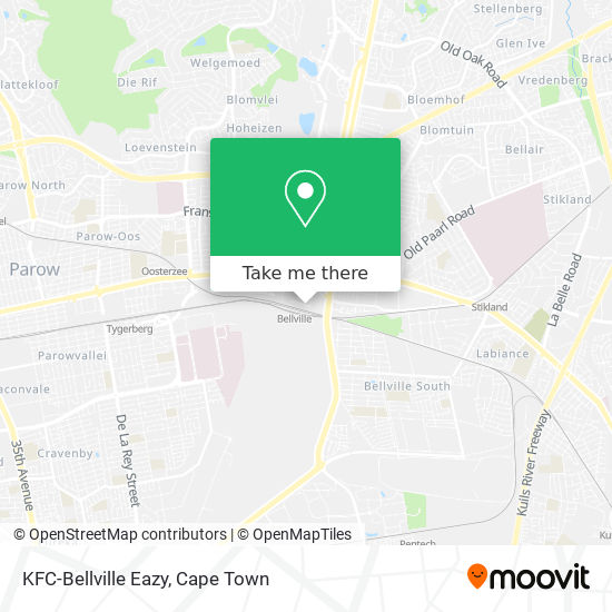 KFC-Bellville Eazy map