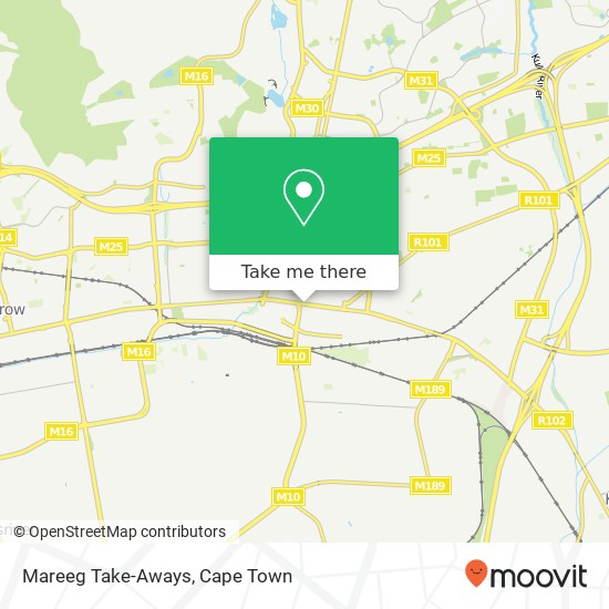 Mareeg Take-Aways, Voortrekker Rd Eversdal Ext 21 Cape Town 7550 map