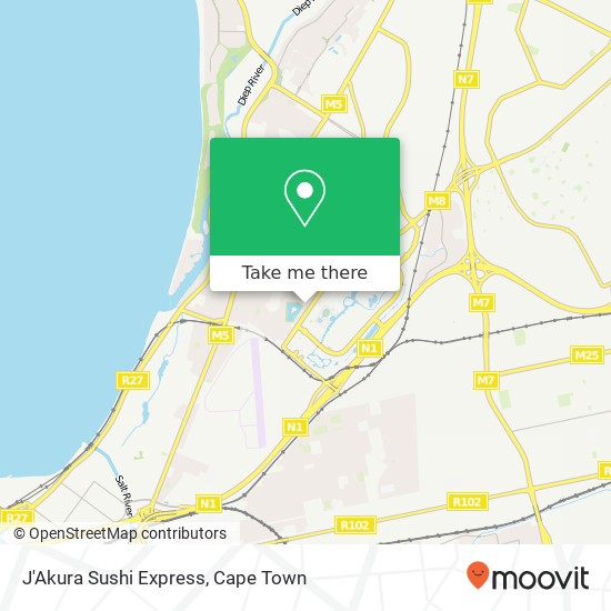 J'Akura Sushi Express, Century Dr Century City Milnerton 7441 map