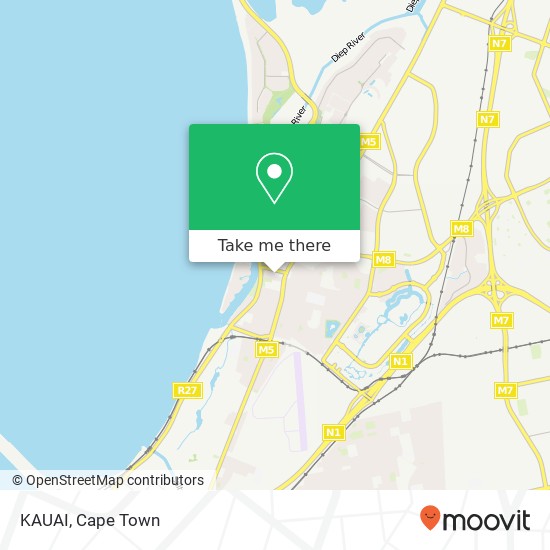 KAUAI, Knysna Rd Milnerton Cape Town 7441 map
