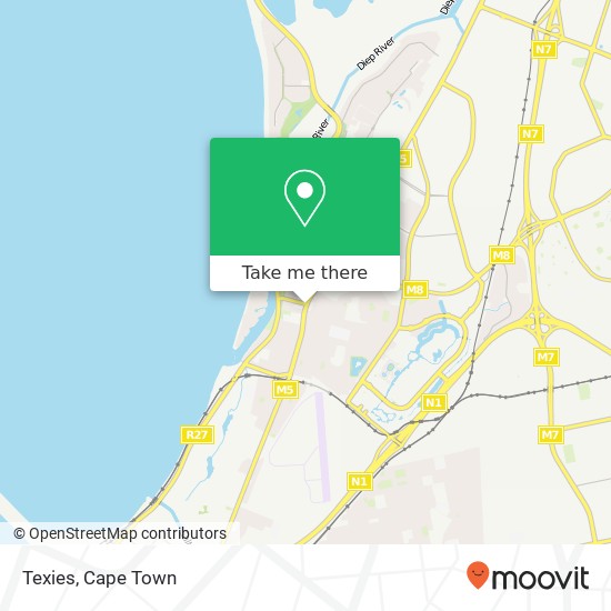 Texies, Loxton Rd Milnerton Cape Town 7441 map