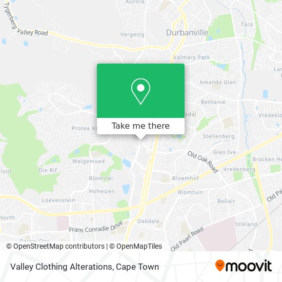 Valley Clothing Alterations map