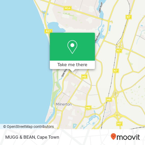 MUGG & BEAN, Milnerton Cape Town 7441 map