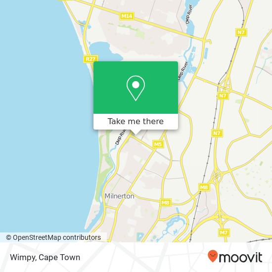 Wimpy, Milnerton Cape Town 7441 map