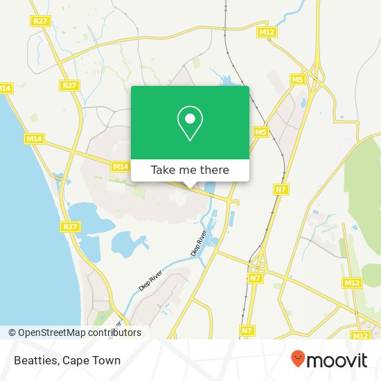 Beatties, Boy de Goede Cir Table View Cape Town 7441 map