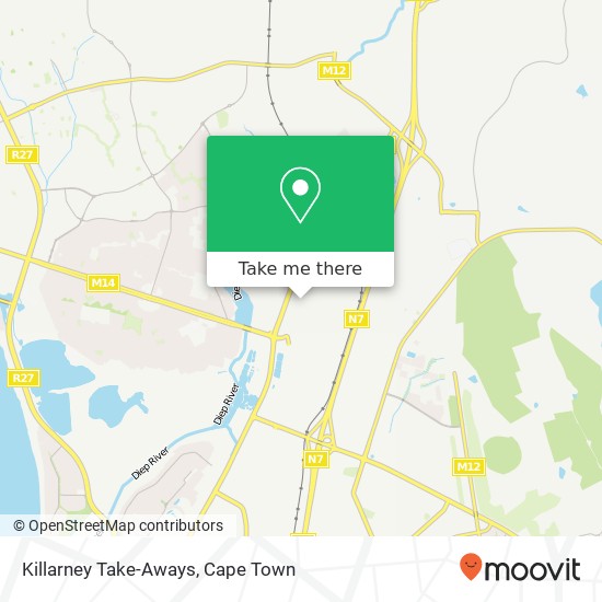 Killarney Take-Aways, 13, Donnington Rd Killarney Gardens Cape Town 7441 map