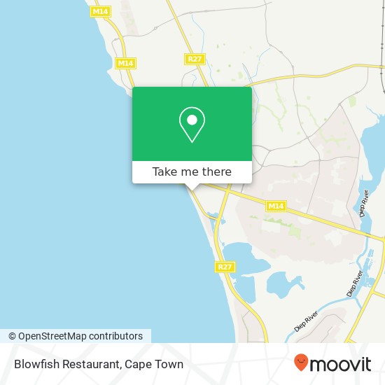 Blowfish Restaurant, 1, Marine Dr Table View Blouberg 7441 map