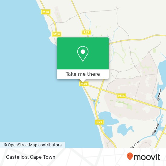 Castello's, Beach Blvd Table View Cape Town 7441 map