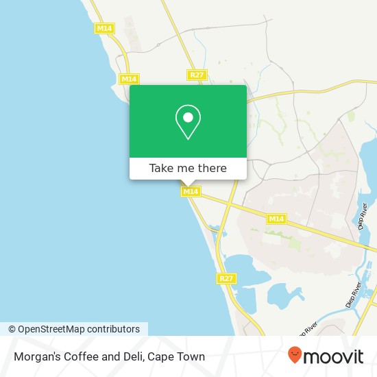 Morgan's Coffee and Deli, Porterfield Rd Table View Blouberg 7441 map