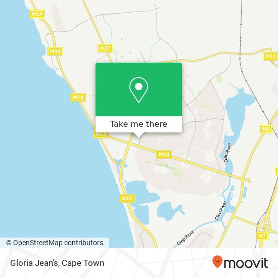 Gloria Jean's, Table View Cape Town 7441 map