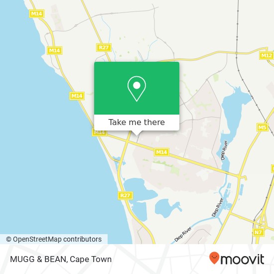 MUGG & BEAN, Table View Cape Town 7441 map