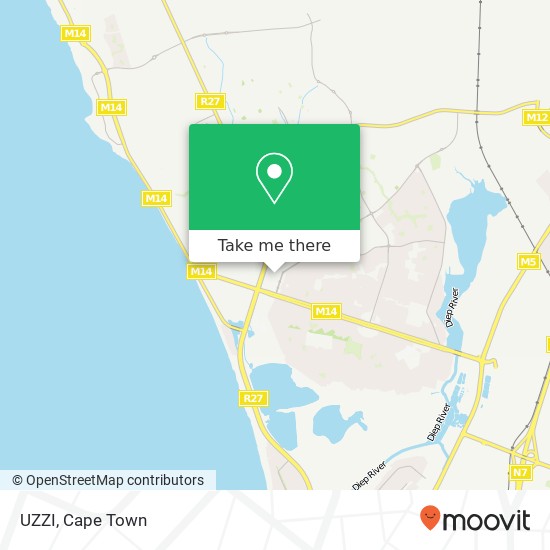 UZZI, Short St Table View Cape Town 7441 map