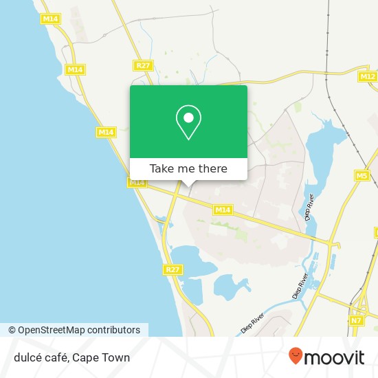 dulcé café, Table View Cape Town 7441 map