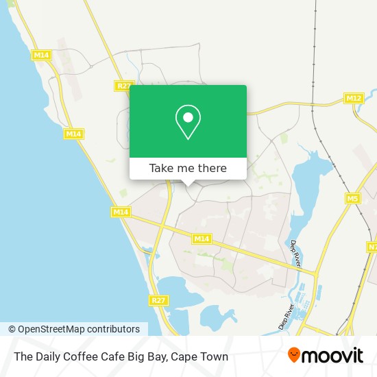 The Daily Coffee Cafe Big Bay map