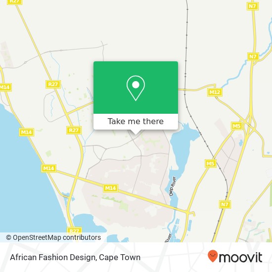 African Fashion Design, Parklands Ext Cape Town 7441 map