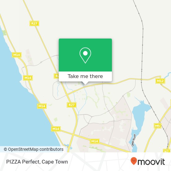 PIZZA Perfect, Sunningdale Cape Town 7441 map