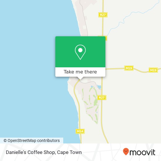 Danielle's Coffee Shop, Melkbosstrand Cape Town 7441 map