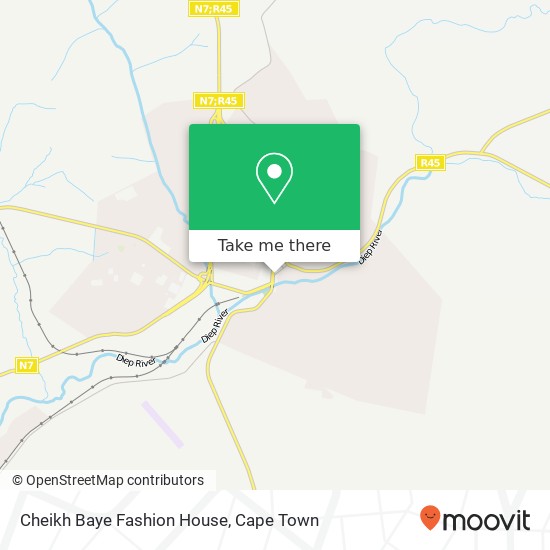 Cheikh Baye Fashion House, Rainier St Malmesbury Swartland 7300 map
