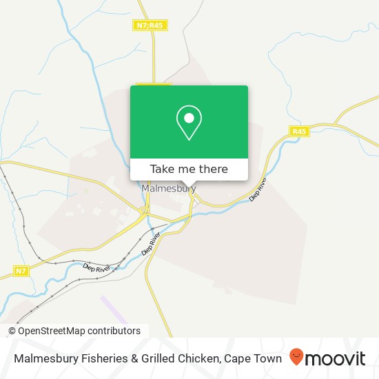 Malmesbury Fisheries & Grilled Chicken, Voortrekker Rd Malmesbury Swartland 7300 map