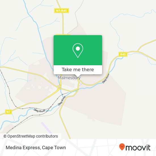 Medina Express, Voortrekker Rd Malmesbury Swartland 7300 map