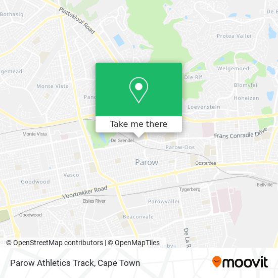 Parow Athletics Track map