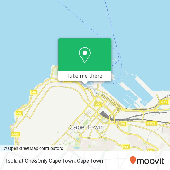 Isola at One&Only Cape Town map