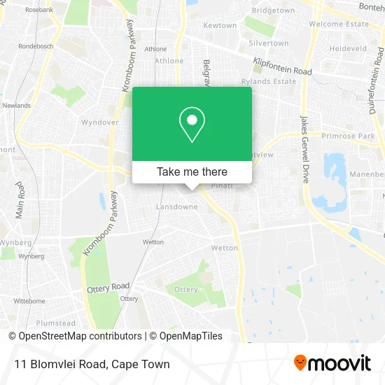 11 Blomvlei Road map