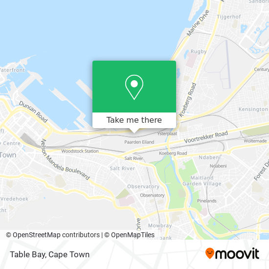 Table Bay map