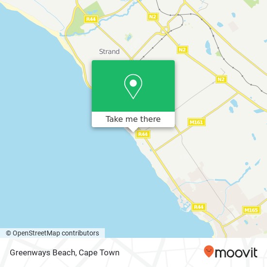 Greenways Beach map