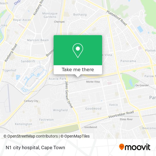 N1 city hospital map