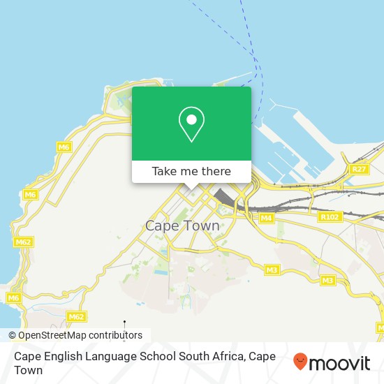 Cape English Language School South Africa map
