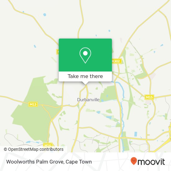 Woolworths Palm Grove map