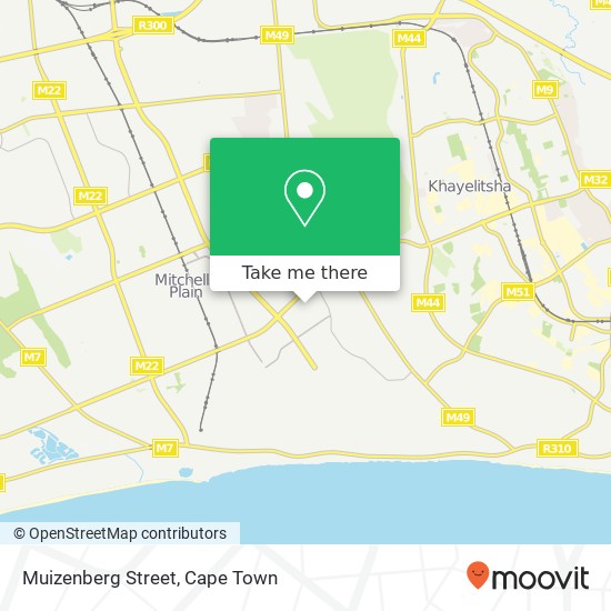 Muizenberg Street map