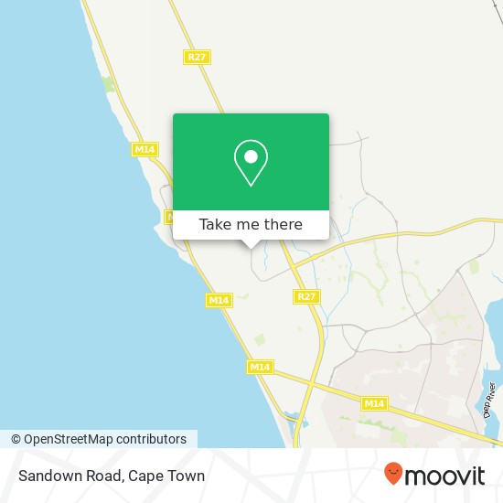 Sandown Road map