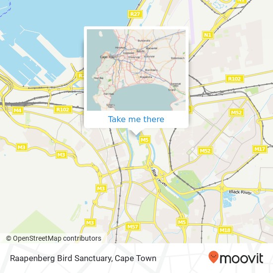 Raapenberg Bird Sanctuary map