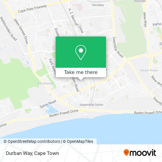 Durban Way map