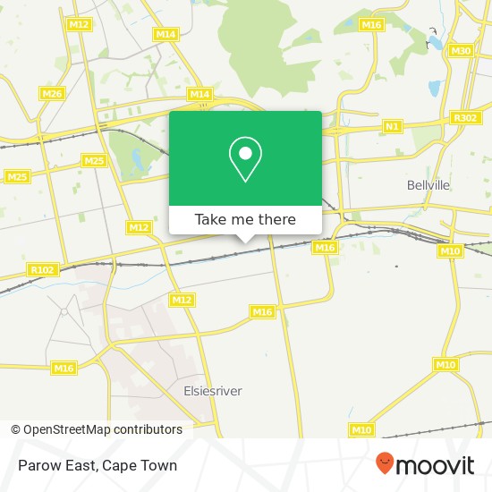 Parow East map