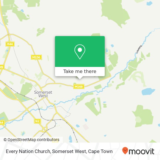 Every Nation Church, Somerset West map