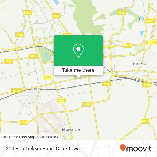 254 Voortrekker Road map