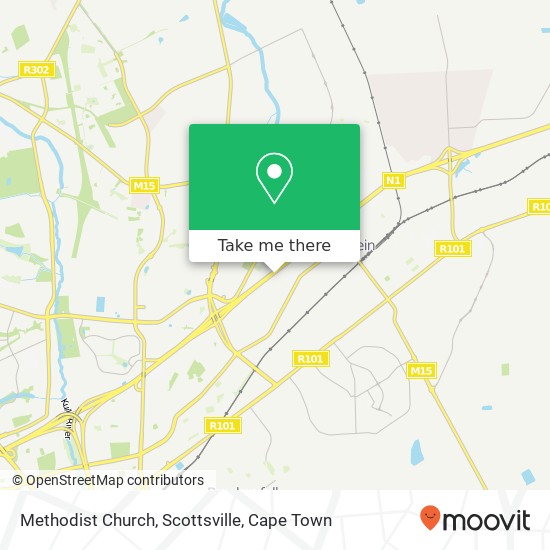 Methodist Church,  Scottsville map