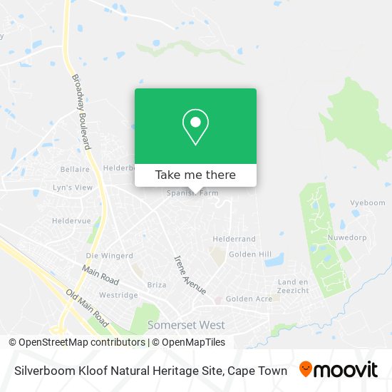 Silverboom Kloof Natural Heritage Site map
