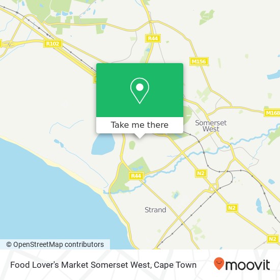 Food Lover's Market Somerset West map